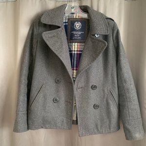 American Eagle Grey Wool Jacket